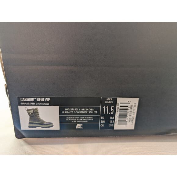 New Sorel x Concepts CNCPTS Caribou Rein WP in Surplus Green size 11.5 - Picture 13 of 13